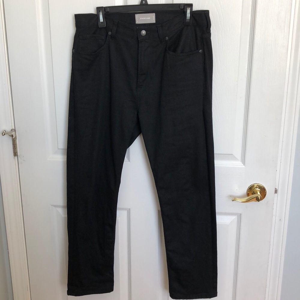 Black Everlane boyfriend denim jeans 30